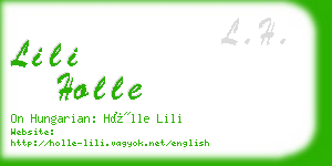 lili holle business card